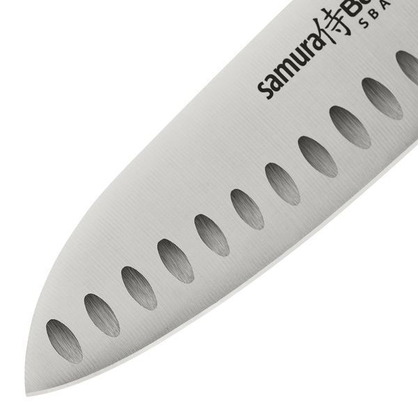 Ніж кухонний Сантоку з жолобчастою лінією леза, 160 мм, Samura "Bamboo" (SBA-0094) SBA-0094 фото
