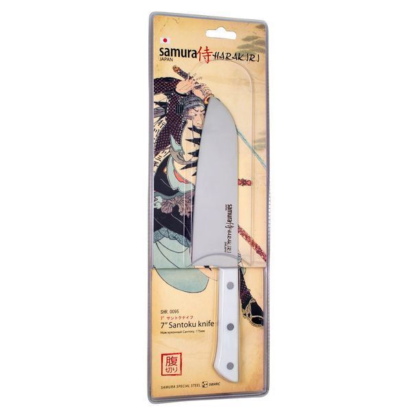 Ніж кухонний Сантоку, 175 мм, Samura "Harakiri" (SHR-0095W) SHR-0095W фото