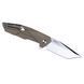 Ніж складаний Ruike Tanto, Sandvik 14C28N сатін, Sand G-10/SS, кліпса (P138-W) RKE P138-W фото 2
