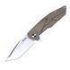 Ніж складаний Ruike Tanto, Sandvik 14C28N сатін, Sand G-10/SS, кліпса (P138-W) RKE P138-W фото 1