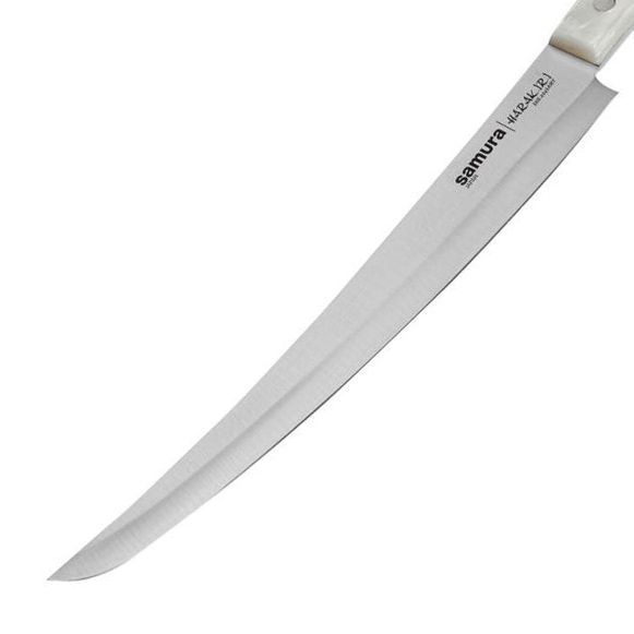 Ніж кухонний для тонкої нарізки танто, 230 мм, Samura "HARAKIRI" (SHR-0046AWT) SHR-0046AWT фото