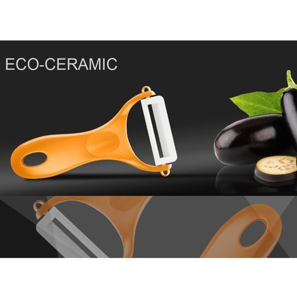 Овочечистка керамічна в блістерній упаковці помаранчева, Samura "Eco-ceramic" (SCP-100ORG) SCP-100ORG фото