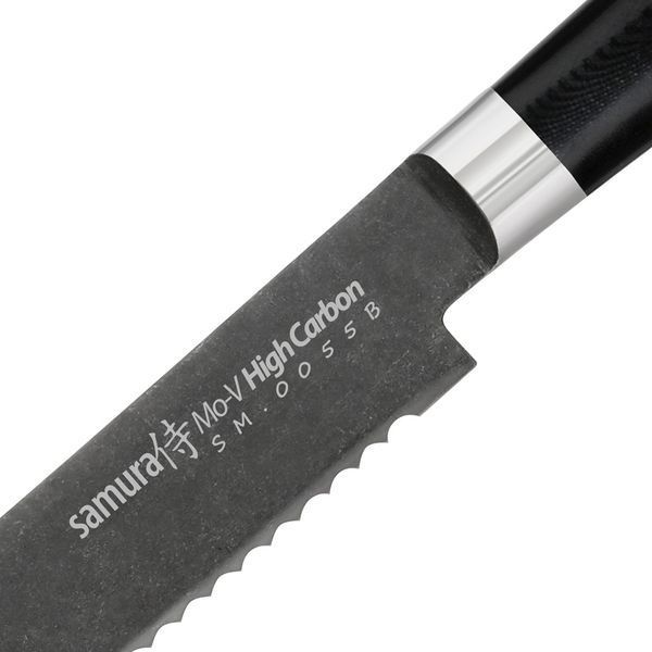 Ніж кухонний для хліба, 230 мм, Samura "MO-V Stonewash" (SM-0055B) SM-0055B фото