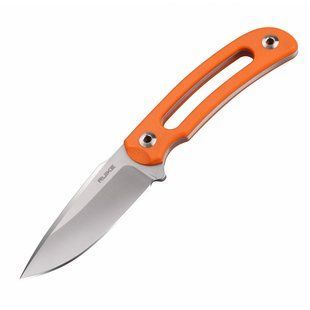 Ніж нескладний Ruike Hornet Sandvik 14C28N Stonewash, Orange G-10/ SS, чохол ABS з поясною кліпсой (F815-J) RKE F815-J фото