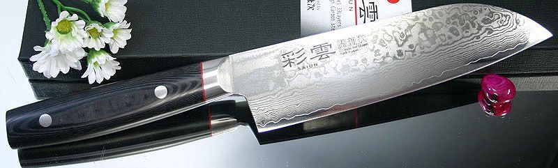 Ніж кухонний Сантоку, 170 мм, Kanetsugu Saiun (9003) 9003 фото