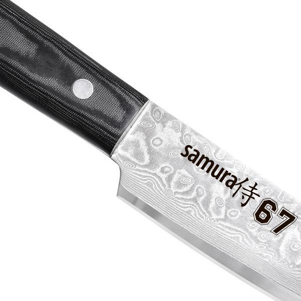 Ніж кухонний для тонкої нарізки танто, 230 мм, Samura "67 Damascus" (SD67-0046MT) SD67-0046MT фото