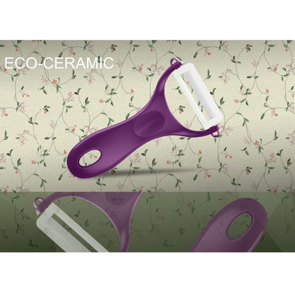 Овочечистка керамічна в блістерній упаковці фіолетова, Samura "Eco-ceramic" (SCP-100VL) SCP-100VL фото