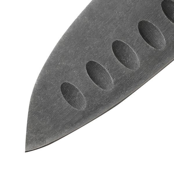 Ніж кухонний Сантоку з жолобчастою лінією леза, 138 мм, Samura "Mo-V Stonewash" (SM-0093B) SM-0093B фото