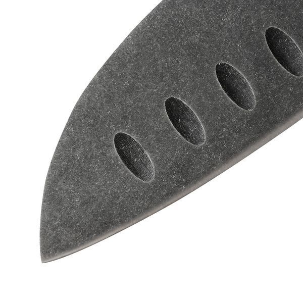 Ніж кухонний Сантоку з жолобчастою лінією леза, 180 мм, Samura "Mo-V Stonewash" (SM-0094B) SM-0094B фото