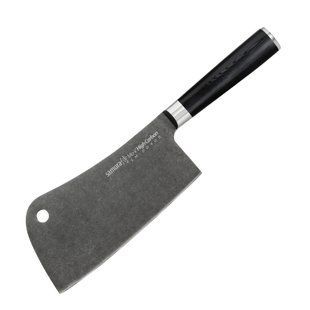 Ніж-сокирка кухонна для м'яса, 180 мм, Samura "MO-V Stonewash" (SM-0040B) SM-0040B фото
