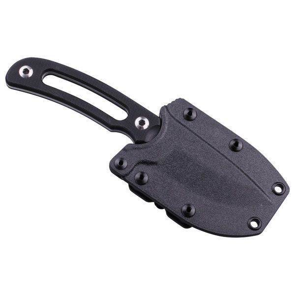Ніж нескладний Ruike Hornet Black, Sandvik 14C28N Stonewash, G-10/ SS, чохол ABS з поясною кліпсой (F815-B) RKE F815-B фото