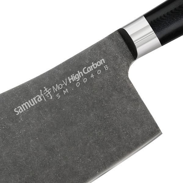 Ніж-сокирка кухонна для м'яса, 180 мм, Samura "MO-V Stonewash" (SM-0040B) SM-0040B фото